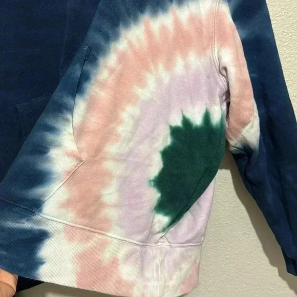 Wildfox Women's French Terry Relaxed Fit Tie-Dye Hoodie Sweater - Picture 5 of 7
